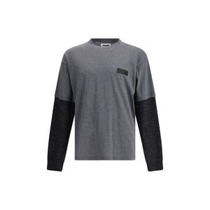 Magliano Layered Long Sleeve Tee Men Gray T-Shirts